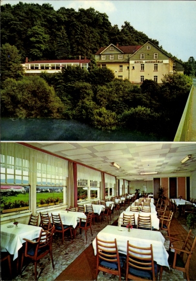 Postcard Au Windeck an der Sieg, Hotel Auermühle, guest room, exterior view