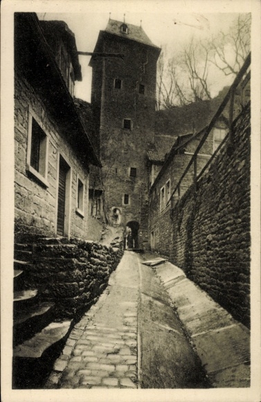 Miltenberg am Main Lower Franconia, Enggässchen, towering tower, old architecture, historic...