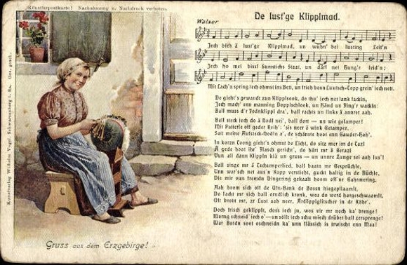 31 individual song cards, Anton Günther