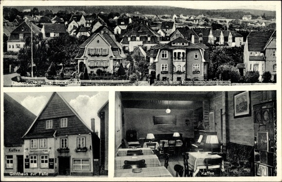 PC Obernkirchen in the district of Schaumburg, inn to the case, coffee, panorama