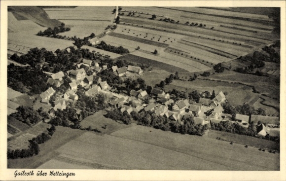 Ak Gailroth Schnelldorf in Mittelfranken, Fliegeraufnahme