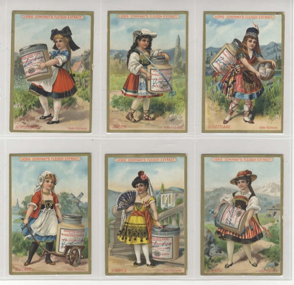 Liebig picture series A 133 S 231 National costumes (girls in national costume), 1889