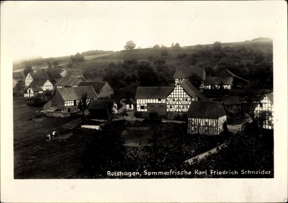 Ak Rolshagen Morsbach in de wijk Oberberg, zomerresort Karl Friedrich Schneider