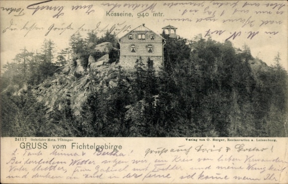 Postcard Wunsiedel in the Fichtelgebirge Upper Franconia, Kösseine