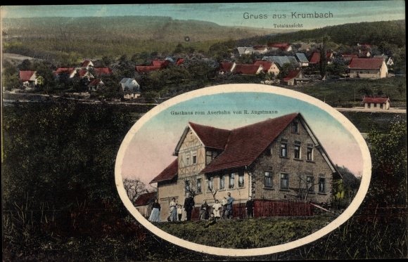PC Krumbach Fürth im Odenwald, total view, Inn zum Auerhahn