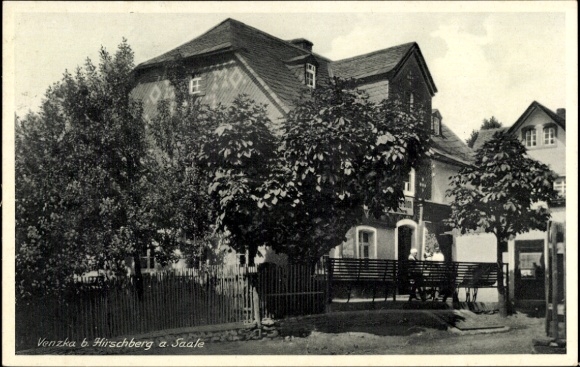 Postcard Venzka Hirschberg an der Saale Thuringia, Inn Otto Mergner
