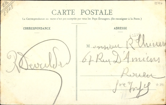 Postcard Amfreville-sous-les-Monts Eure, Le Chateau