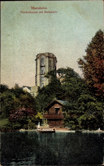 Ak Mannheim in Baden, Friedrichspark, Sternwarte