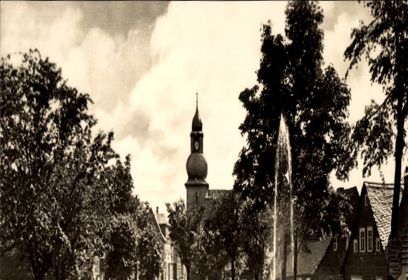 Postcard Frauenwald am Rennsteig Ilmenau in Thuringia, Peace Square