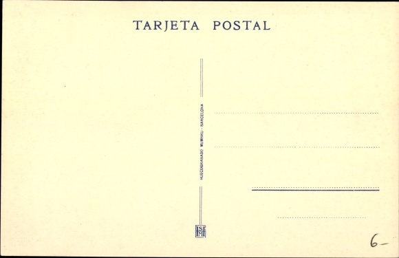 Postcard Badajoz Infantry Regiment No 10, Bruch Pedrables Barracks Barcelona