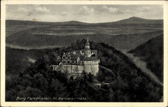 Falkenstein in het Harzgebergte, kasteel Falkenstein