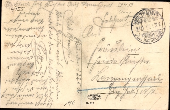 Postcard Holzwickede in the Ruhr area, preparation institute and orphanage