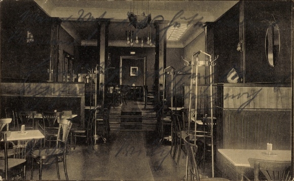 Postcard Celle in Lower Saxony, Cafe Wellhausen