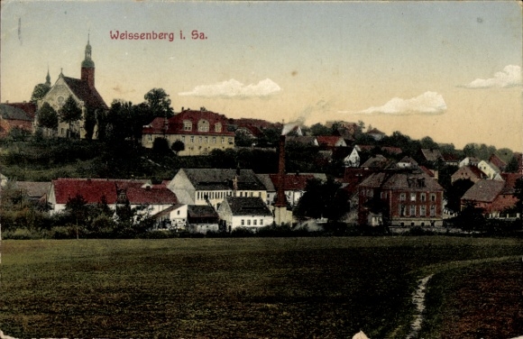 Ak Weißenberg in Sachsen, Gesamtansicht
