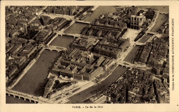 Ansichtkaart Parijs IV Ile de la Cité, Île de la Cité, Parijs