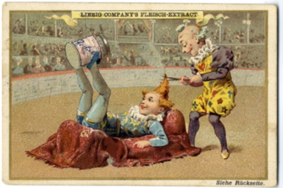 Liebig single picture picture 1 series A 123 S 212 circus pictures I 1887