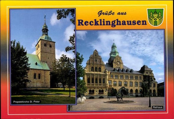 11 alte Ak Recklinghausen in Westfalen, diverse Ansichten
