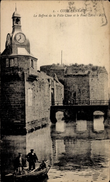 PC Concarneau Finistère, Beffroi de la Ville Close, Pont Levis
