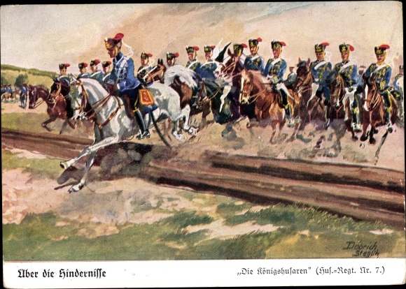 Artysta KP Döbrich Steglitz, O przeszkodach, Królewscy Huzarzy, Pułk Huzarów nr 7