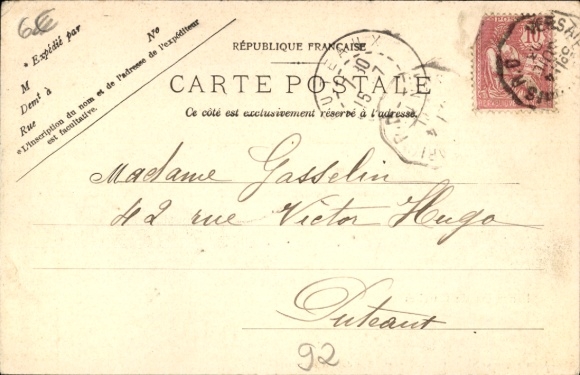 Postcard Garches Hauts de Seine, Panorama