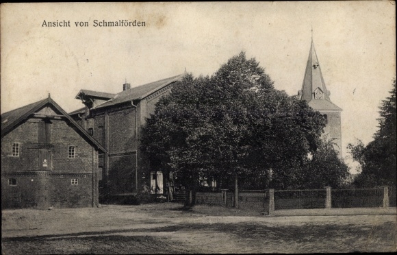 PC Schmalförden Ehrenburg in Lower Saxony, town view, street section