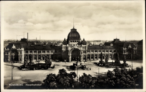 Ak Nürnberg in Mittelfranken, Hauptbahnhof