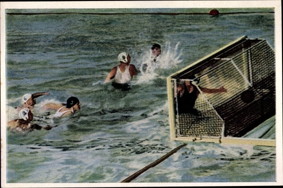 Collection picture Olympia 1932, water polo game Germany against America
