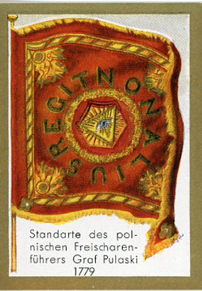Collection picture historical flags picture 160, standard d. Polish volunteer leader Count Pulaski 1779