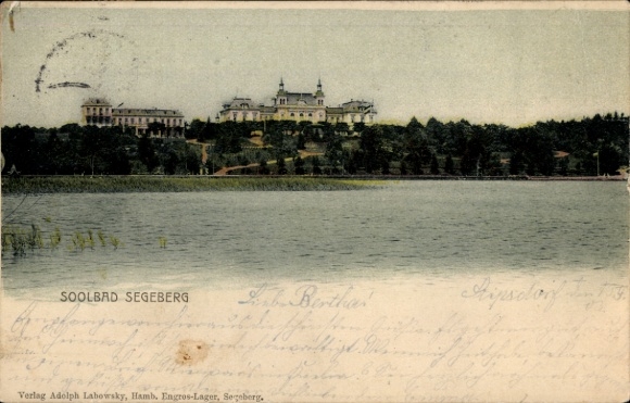 Postcard Bad Segeberg in Holstein, view of the Segeberg Solbad with Kursaal and water tower