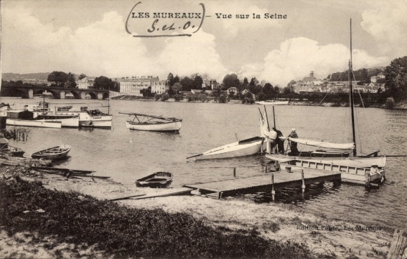 Ak Les Mureaux Yvelines, Blick auf die Seine