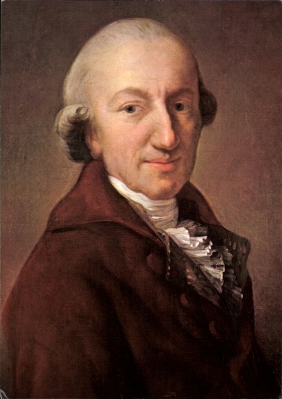 Artist Postcard Graff, Anton, poet Christoph Martin Wieland, portrait