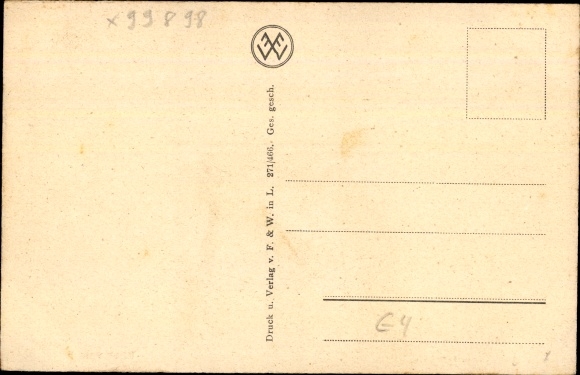 Postcard Finsterbergen Friedrichroda in the Thuringian Forest, view from the Kurhaus