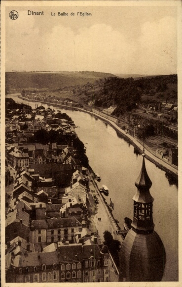 Postcard Dinant Wallonia Namur, The Church Pear