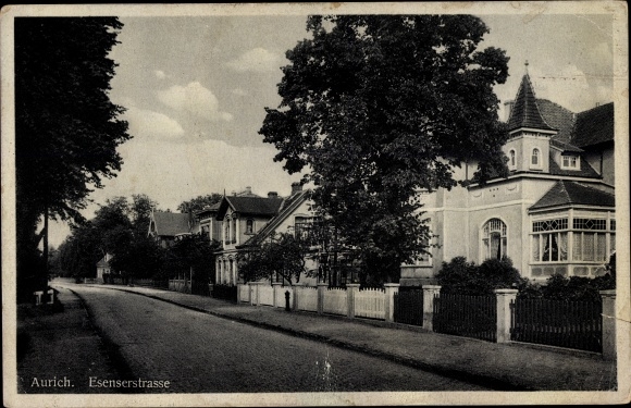 Postcard Aurich in Ostfriesland, Esenserstraße