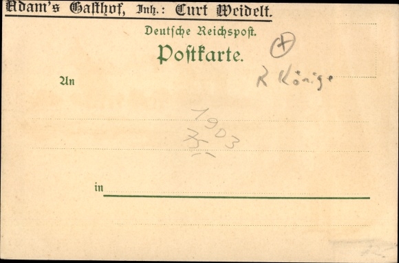 litho Moritzburg in Saksen, koning Albert van Saksen in jachtuitrusting, jachthuis