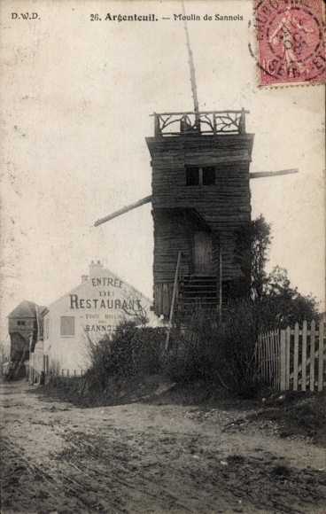 Ak Argenteuil Val d'Oise, Moulin de Sannois