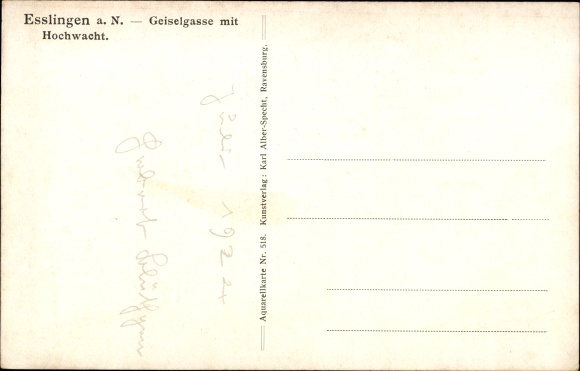 Artist PC Marschall J., Esslingen Neckar, Geiselgasse