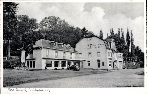 Postcard Niederbreisig Bad Breisig am Rhein, Hotel Rheineck