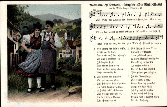 Song Ak Mückenberger, Hilmar, Vogtländische Kundas uit het Singspiel Die Mühl Christl