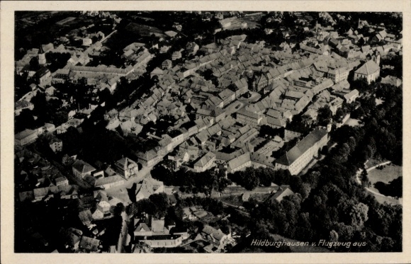 Postcard Zeil am Main Lower Franconia, aerial photograph