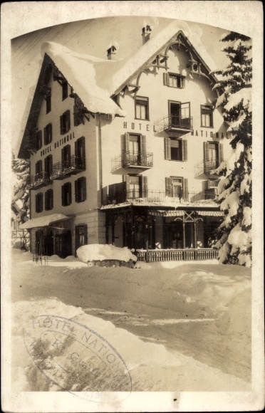 KP Waldhaus Kanton Glarus, Hotel National zimą