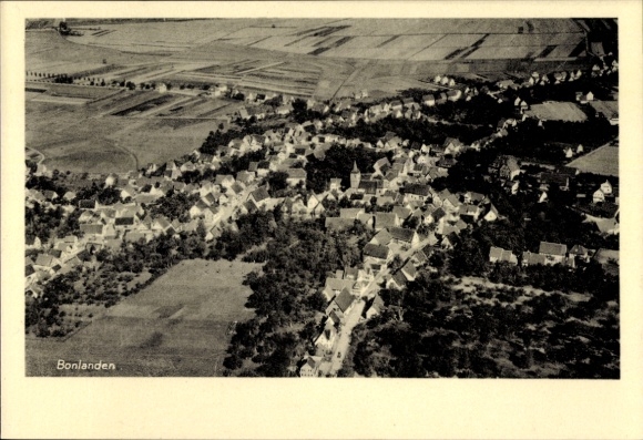 Ak Bonlanden Filderstadt in Württemberg, Fliegeraufnahme