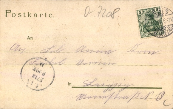 Postcard Regis in Saxony, Ratskeller, church, market