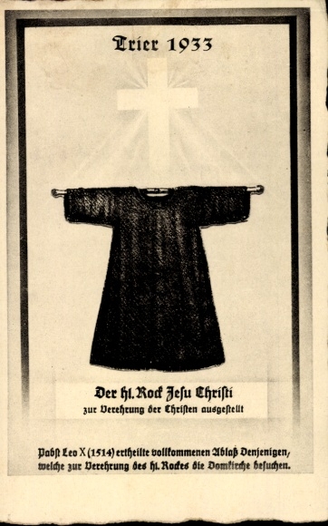 Postcard Trier on the Mosel, Holy Coat of Jesus Christ, pilgrimage 1933