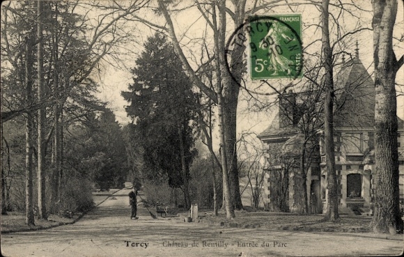 CPA Torcy Seine et Marne, Château de Rentilly, Entrée du Parc