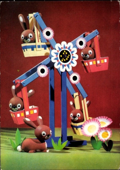 Ak Glückwunsch Ostern, Osterhasen