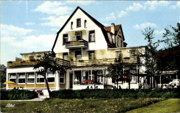Postcard Bad Bocklet in Lower Franconia, spa guesthouse