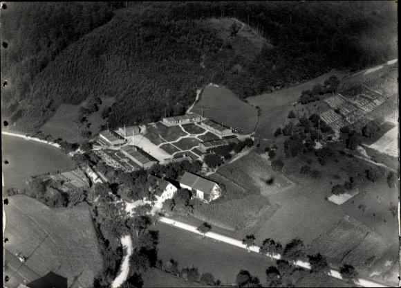 Photo Jettenbach am Inn Upper Bavaria, aerial photograph, labor service camp