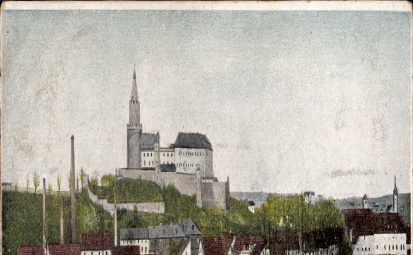 Ak Weida in Thüringen, Schloss Osterburg