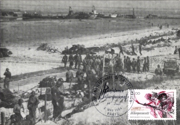 Postcard Landing in Normandy